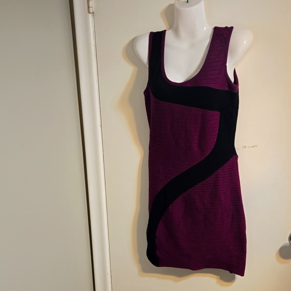 9) Purple Guess Bodycon Bandage Style Dress